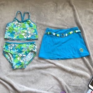 3-piece bathing suit set!